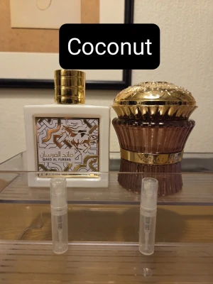 Parfym testers 2ml perfume split bundle scent  - Perfume testers set  1x 2ml Lattafa Qaed Al Fursan Unlimited   1x 2ml Paris Corner Creamy Biscuit   Please check out my other listings for more testers  If you only want to buy a tester separately just let me know