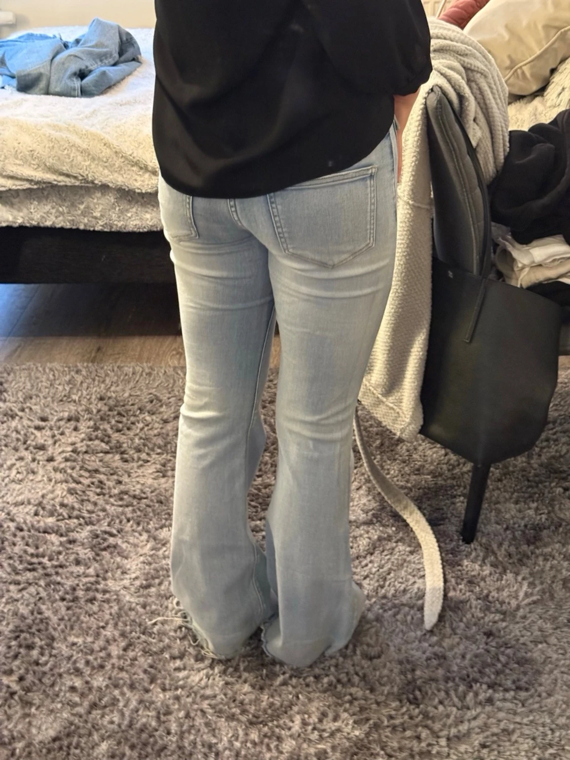 Ljusblå Bootcut Jeans från Missäy - 6
