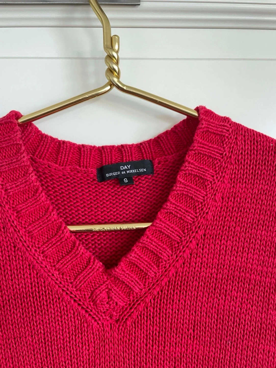 Röd stickad väst från Day Birger - 1