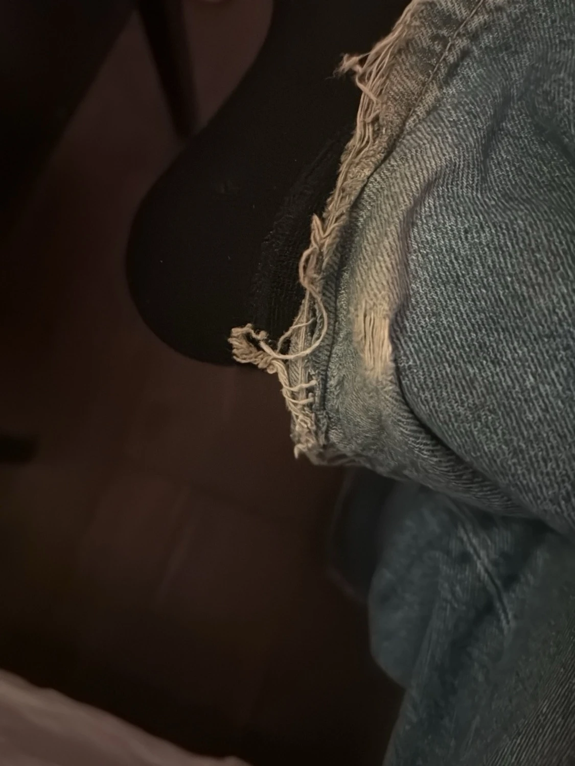 Baggy jeans med hål - 3