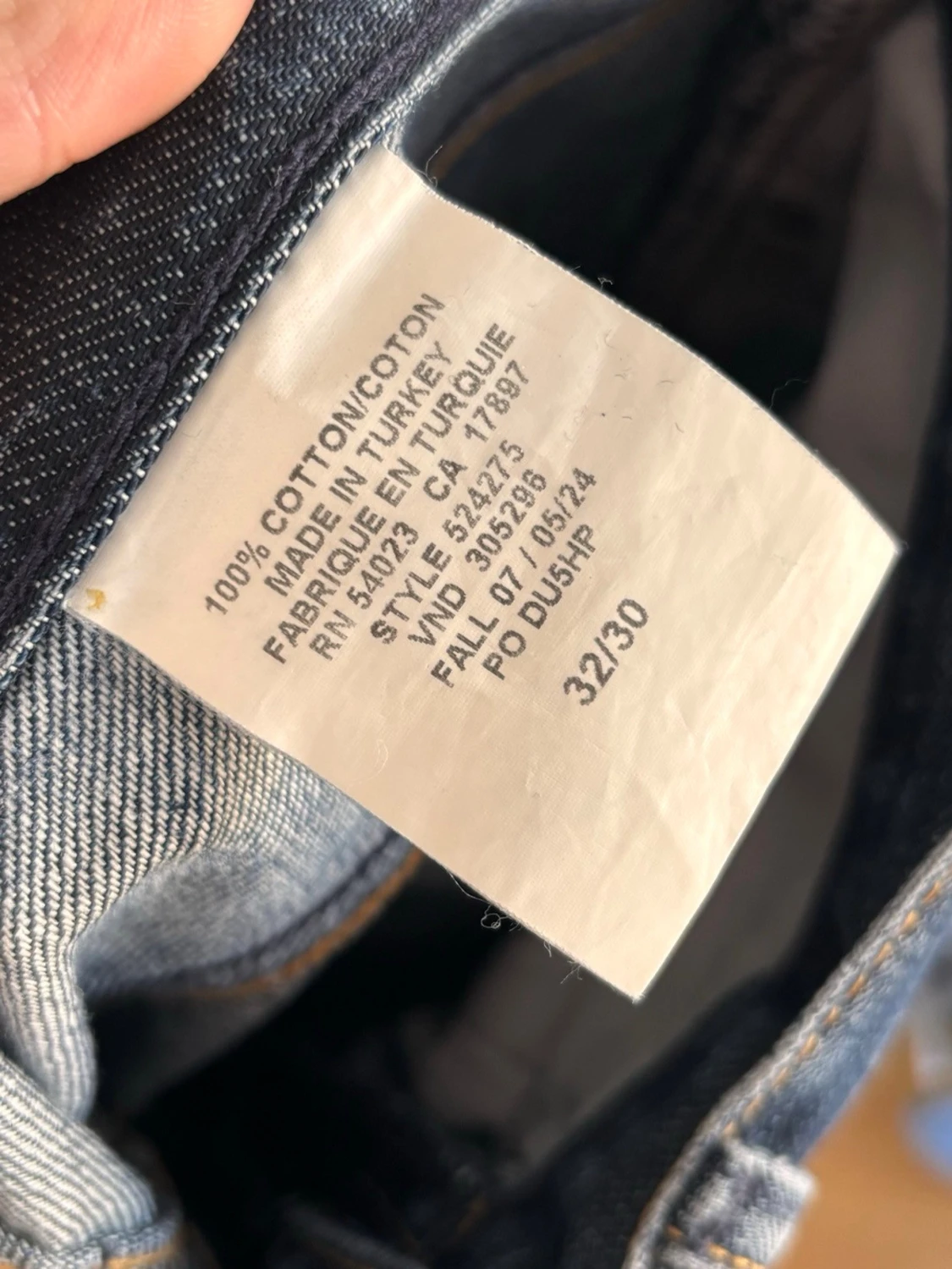 Blå raka jeans från gap - 3