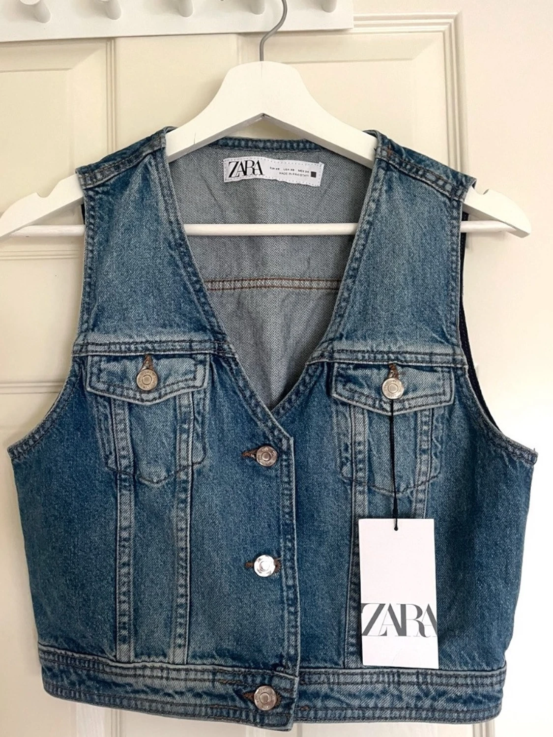 Blå jeansväst från Zara - 2