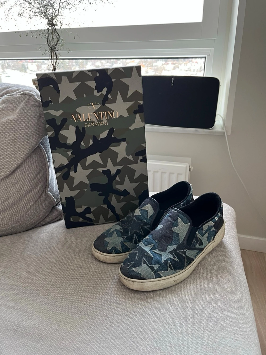 Valentino Garavani camo slip-on sneakers
