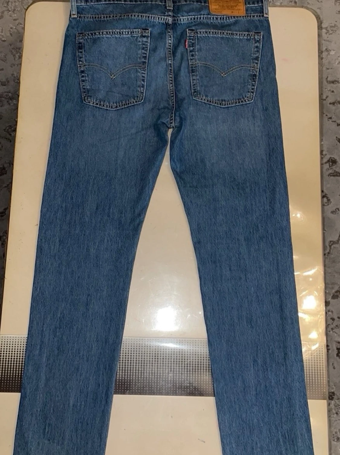 (W31  L34) 510 Levi's blå raka jeans - 1