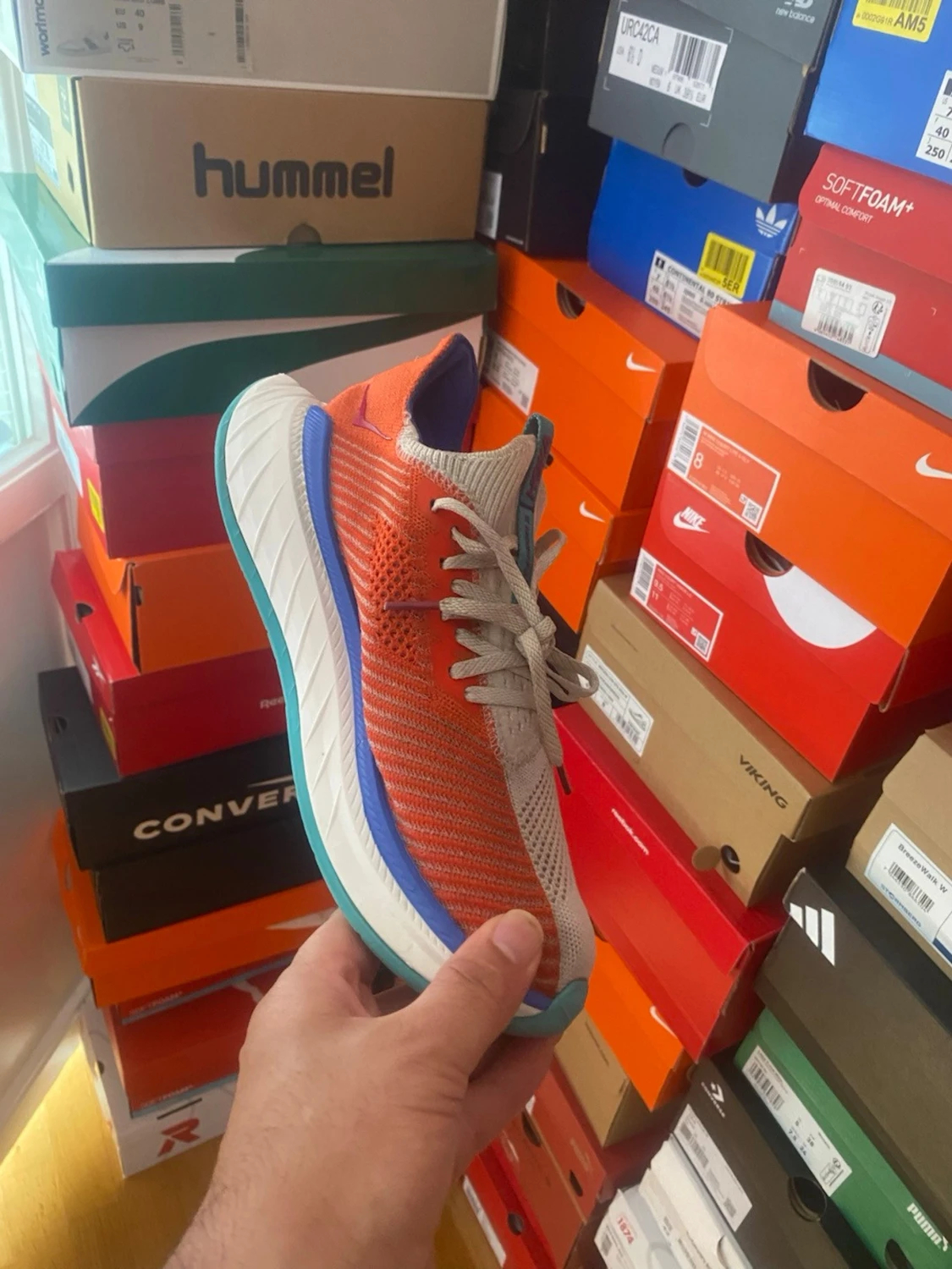 Hoka färgglada sneakers med mesh - 1