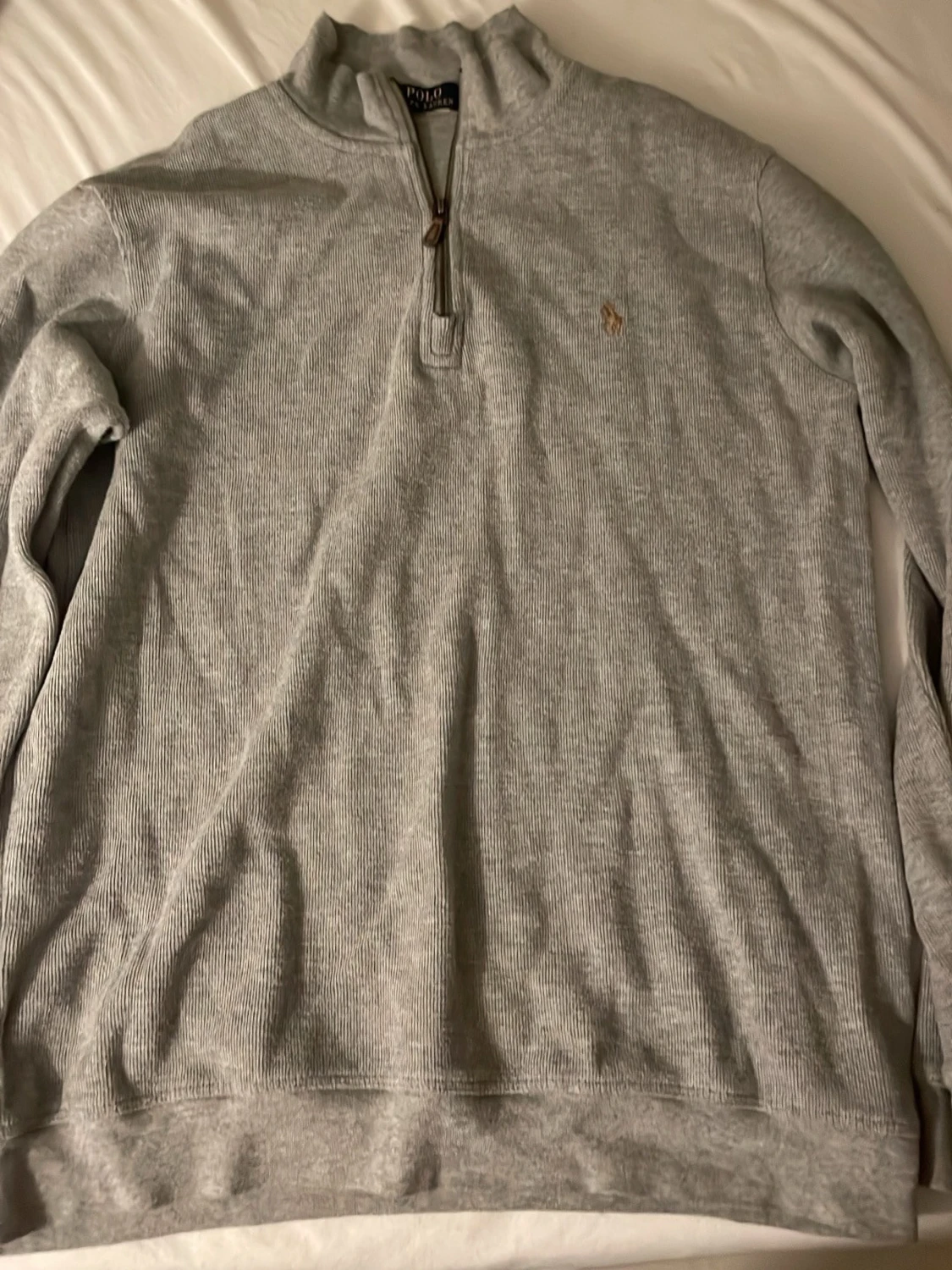 Grå halvzip tröja från Polo Ralph Lauren