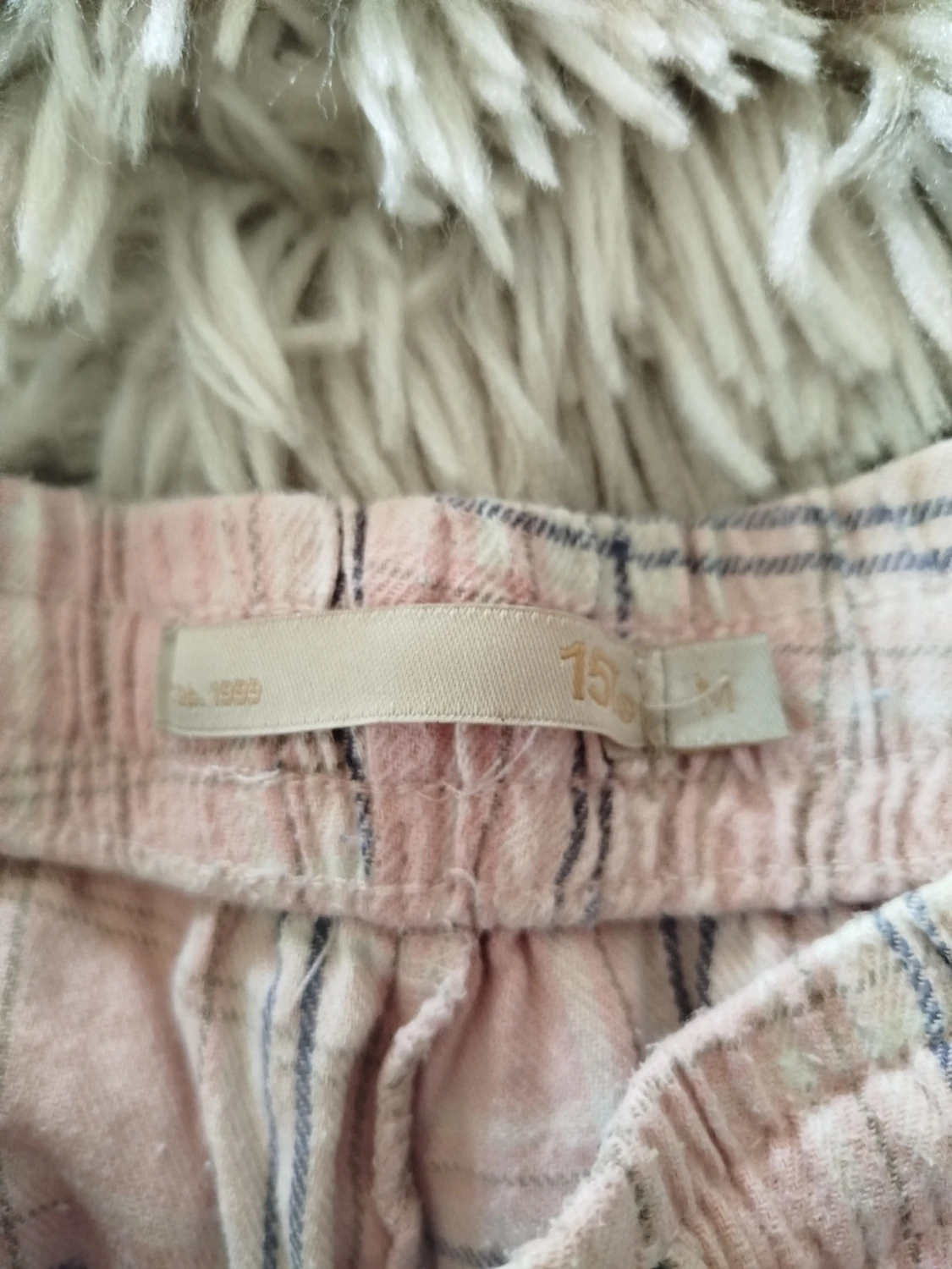 Rutiga rosa pyjamasbyxor - 2