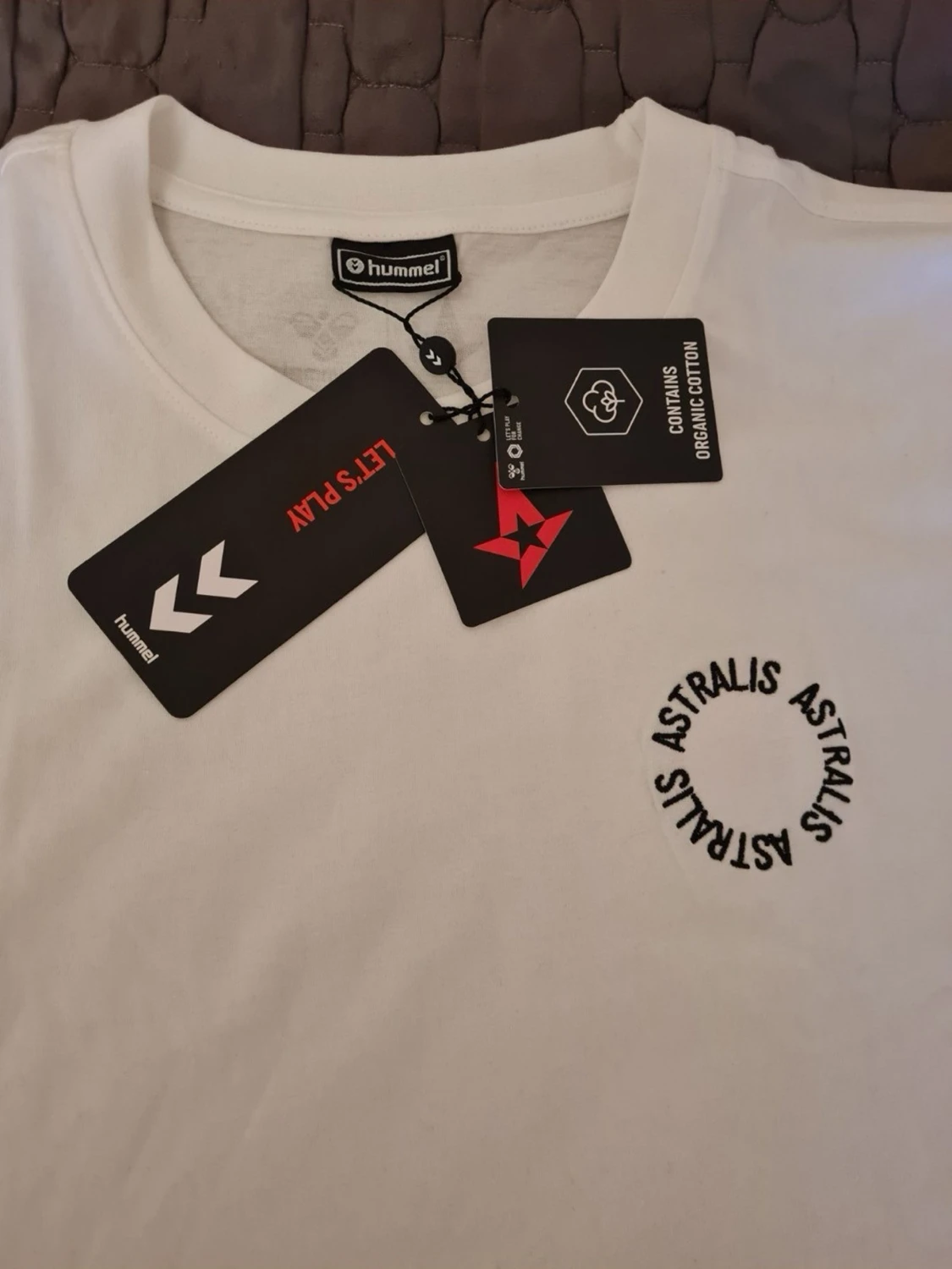 Astralis x Hummel 24/25 Fan Circle tee vit t-shirt strl L - 4