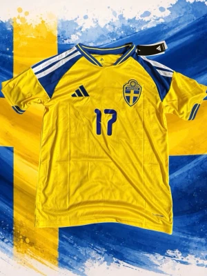 Gyokeres nmr 17 Sverige  - Sverige hemma tröja Vm 2026🇸🇪Gyokeres nmr: 17🤩 Storlek: Small💛