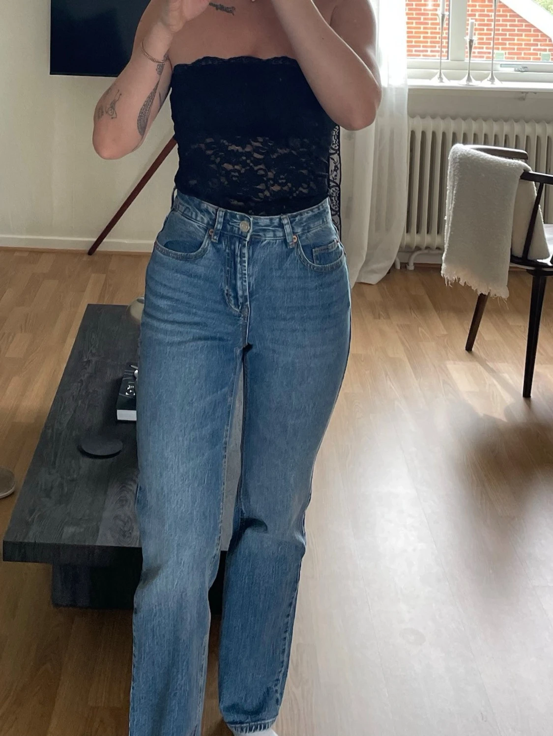 Blå raka jeans från VMD - 1