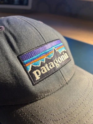 Patagonia keps med broderad logga - Snygg keps från Patagonia med klassisk broderad logga. Kepsen har böjd skärm och justerbar passform. Den Perfekta Accessoaren.