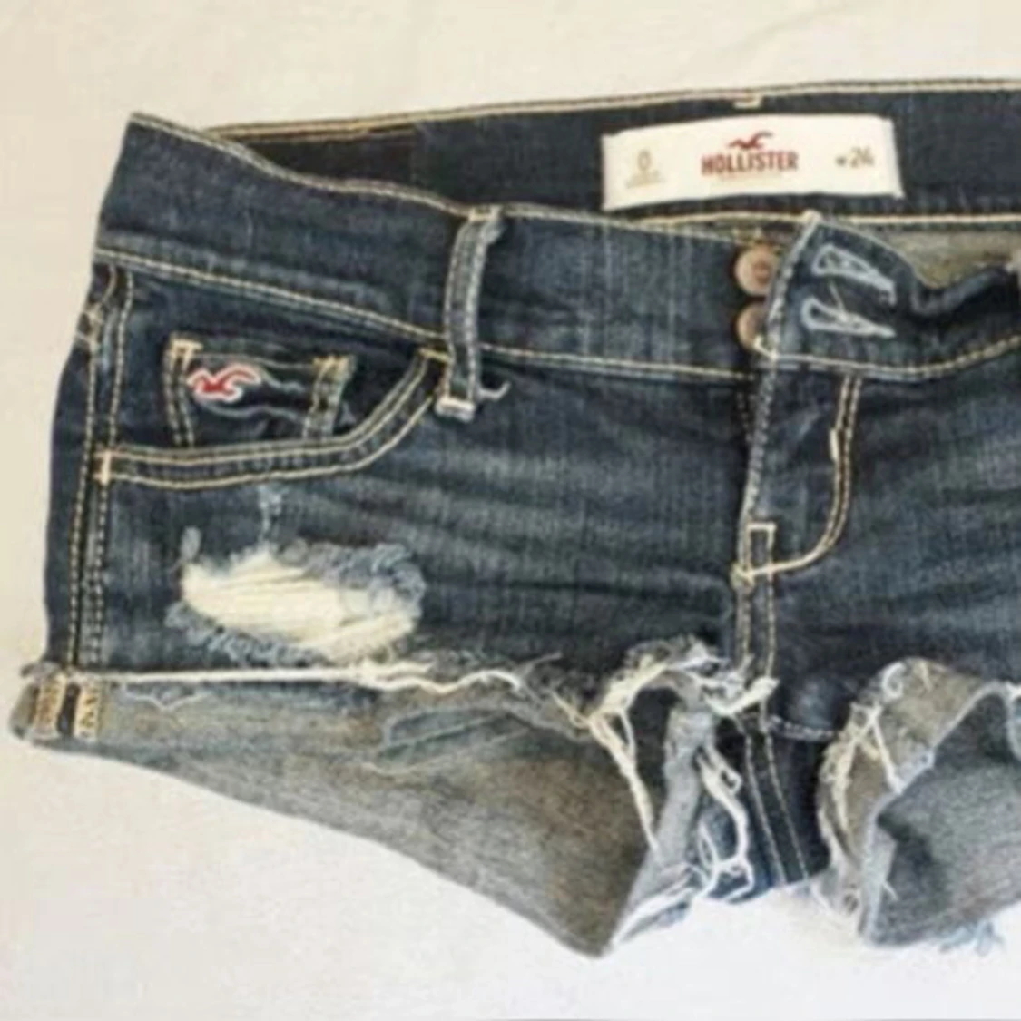 Blå jeansshorts från Hollister - 1