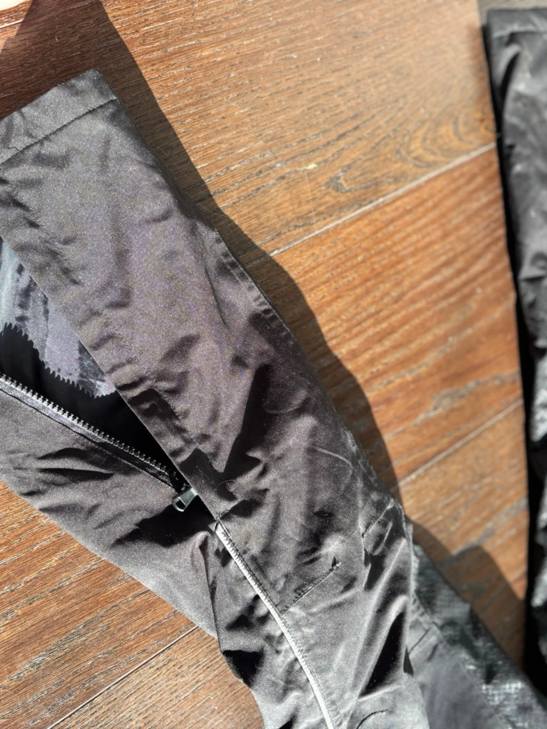 Svarta täckbyxor med fickor - 3