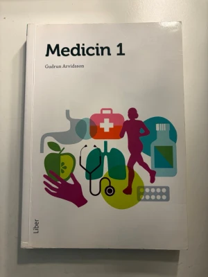 Medicin 1 av Gudrun Arvidsson - Kursbok i medicin för gymnasiet, skriven av Gudrun Arvidsson. Den är i bra skick och har några anteckningar 