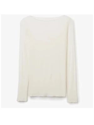 Intimissimi tröja  - En enkel och stilren vit långärmad tröja i tunn bomull från intimissimi. Tröjan har rund halsringning och tight passfor, perfekt för en varm sommar dag. Passar till det mesta och är lätt att matcha med andra plagg. Den är väldigt snygg till kjol men även till jeans