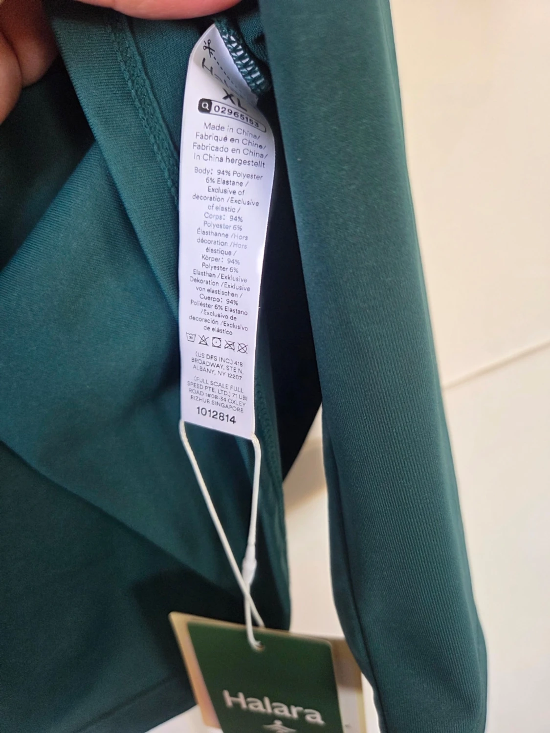 Grön långärmad topp, XL - 5