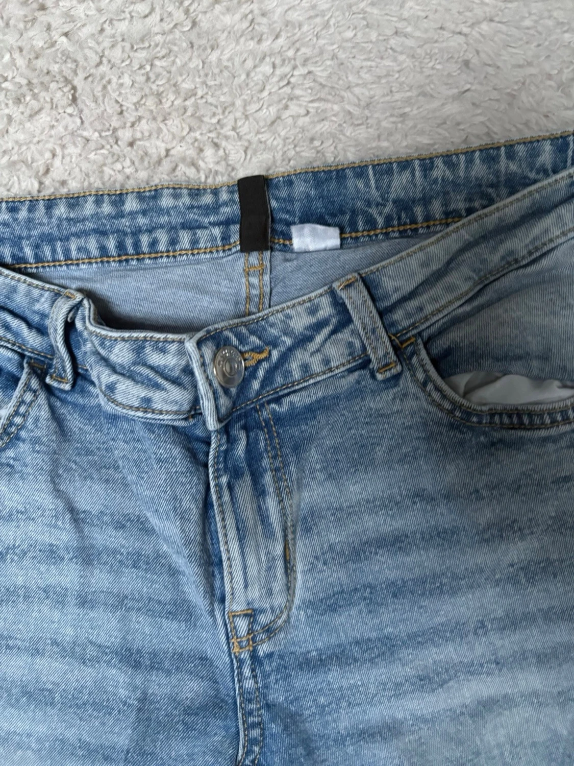 Ljusblå bootcut jeans - 1