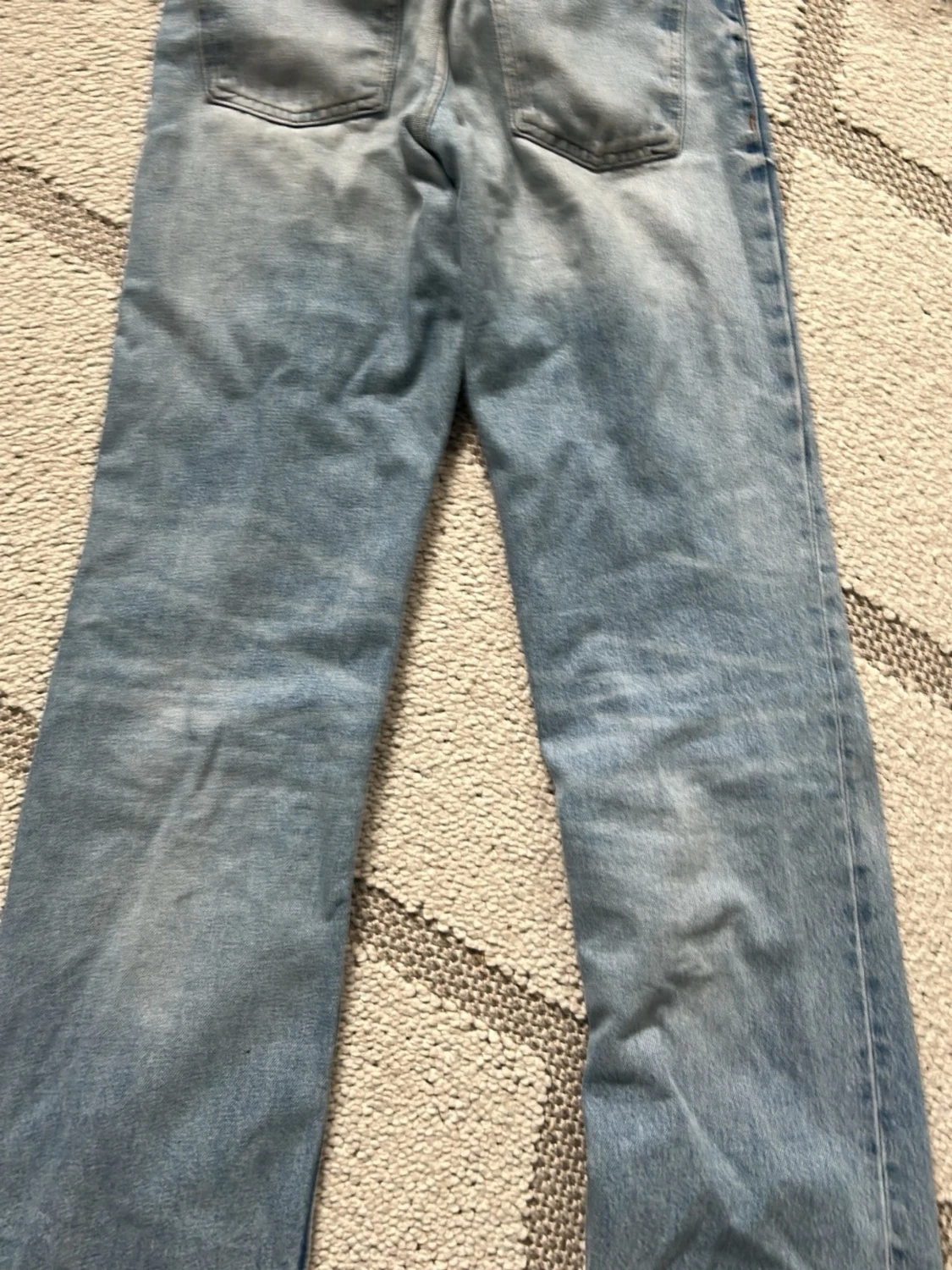 Blå baggyish jeans från ZARA - 1