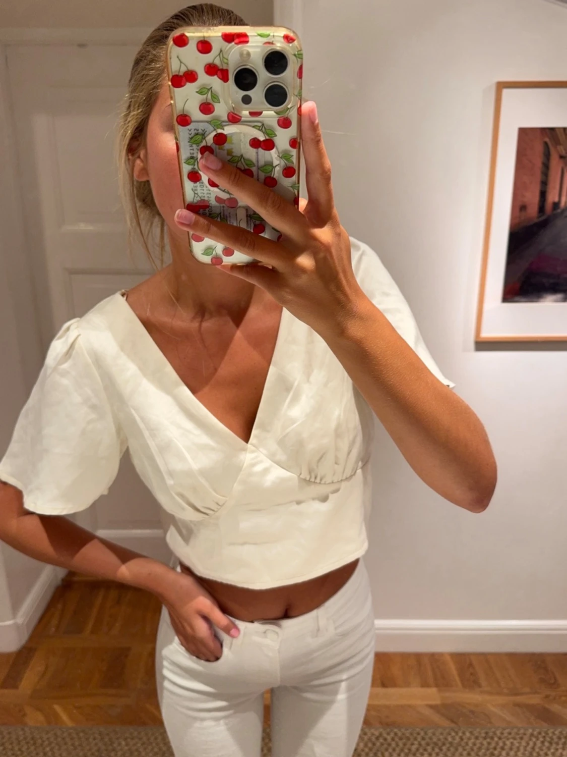 Sååå fin vit blus  - 1