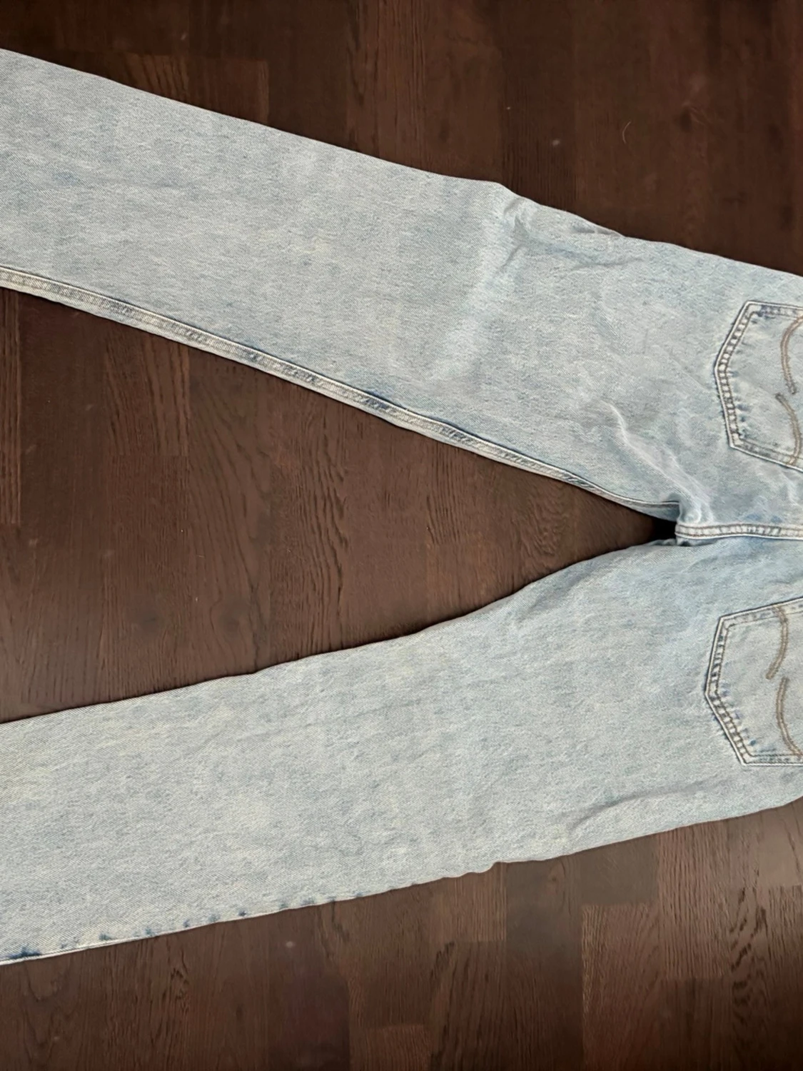 Ljusblå raka Jack&Jones jeans - 1