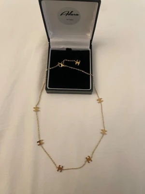 Guldpläterad halsband - Högkvalitet rostar inte rostfritt stål och guldpläterad, helt ny oanvänd. Boxen på bilden ingår ej 🌸