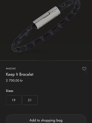 Louis Vuitton Keep it armband - Jättefint skick, äkta! Vid frågor så är det bara att skriva, tveka inte