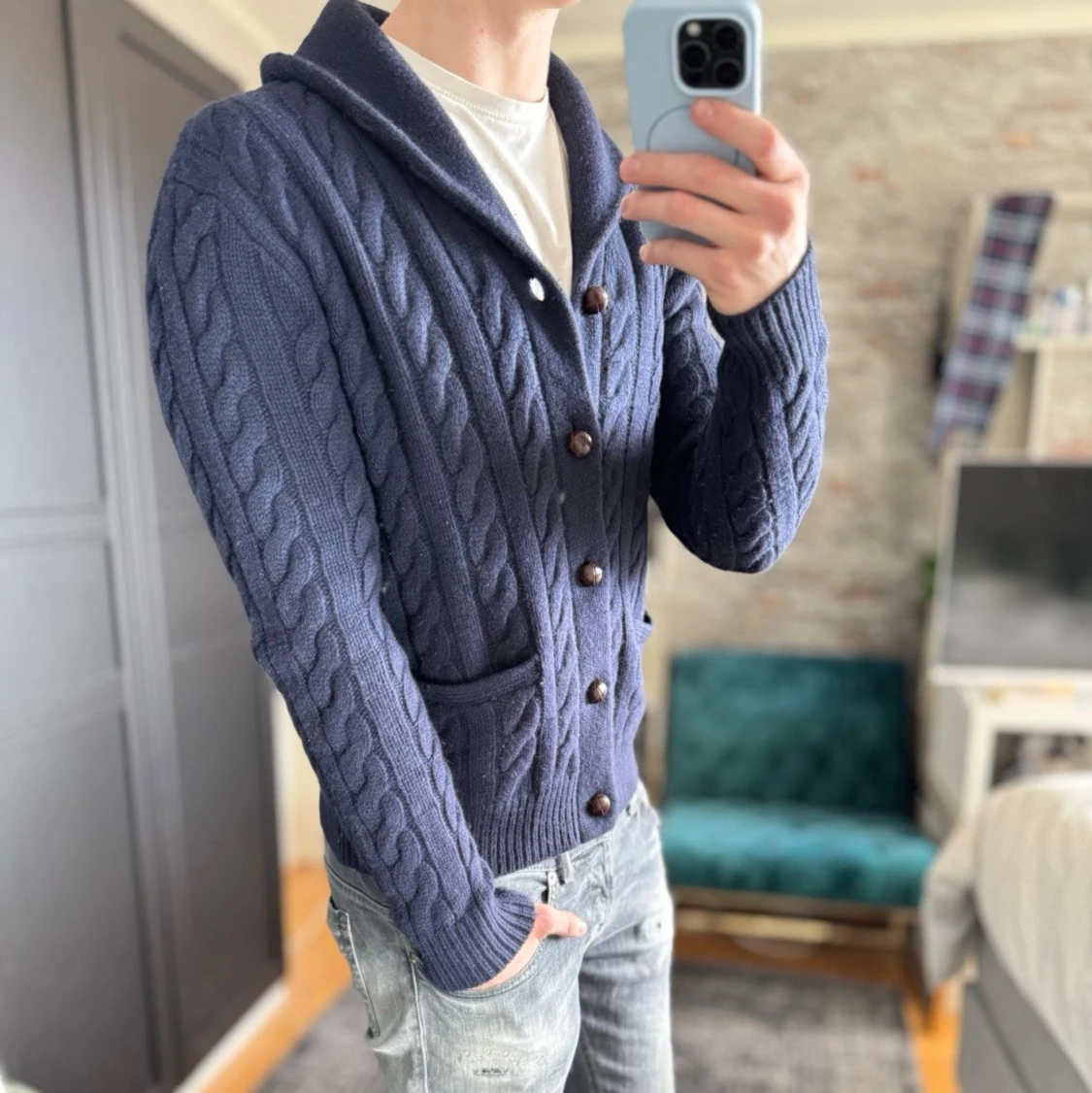 Kashmir cardigan