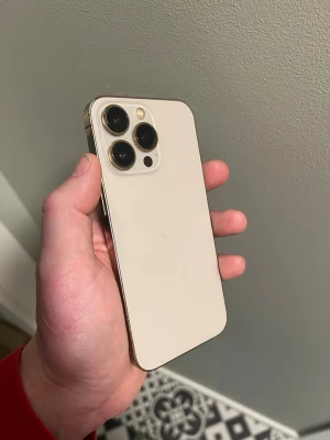 iPhone 13 Pro - 100% Batteri - iPhone 13 Pro Guld ✨  • 128 GB • Nytt originalbatteri 🔋 (100% batterihälsa) • Ny originalskärm 📱 • Face ID fungerar perfekt 👌 • Allt fungerar som det ska  Telefonen är olåst och utloggad från iCloud 🔓  Kan eventuellt skickas 📦 