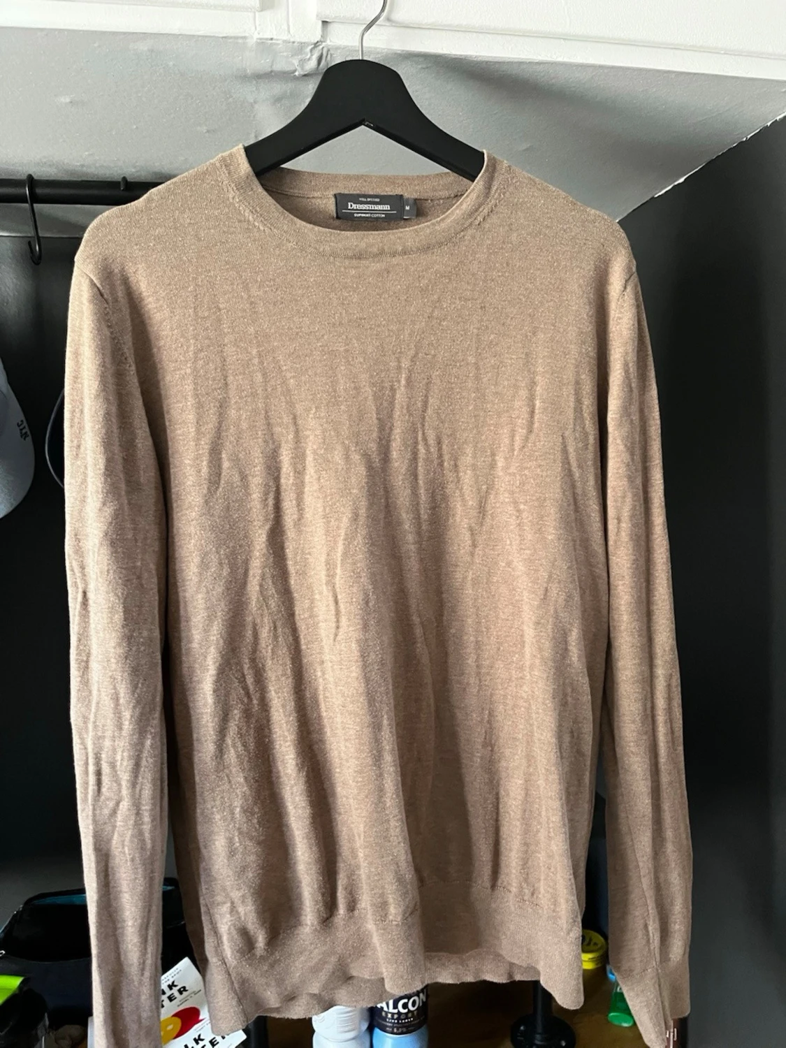 Beige stickad tröja  - 2
