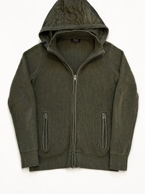 Olivgrön Indicode cardigan hybrid jacka S - Olivgrön Indicode cardigan hybrid jacka med avtagbar huva, Strolek S och är k mycket bra skick. Skriv vid minsta fråga eller fundering!🤝