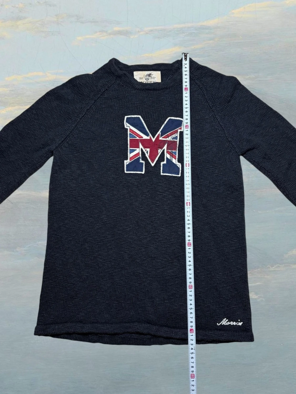 Morris grovstickad tröja - herr strl L - 5