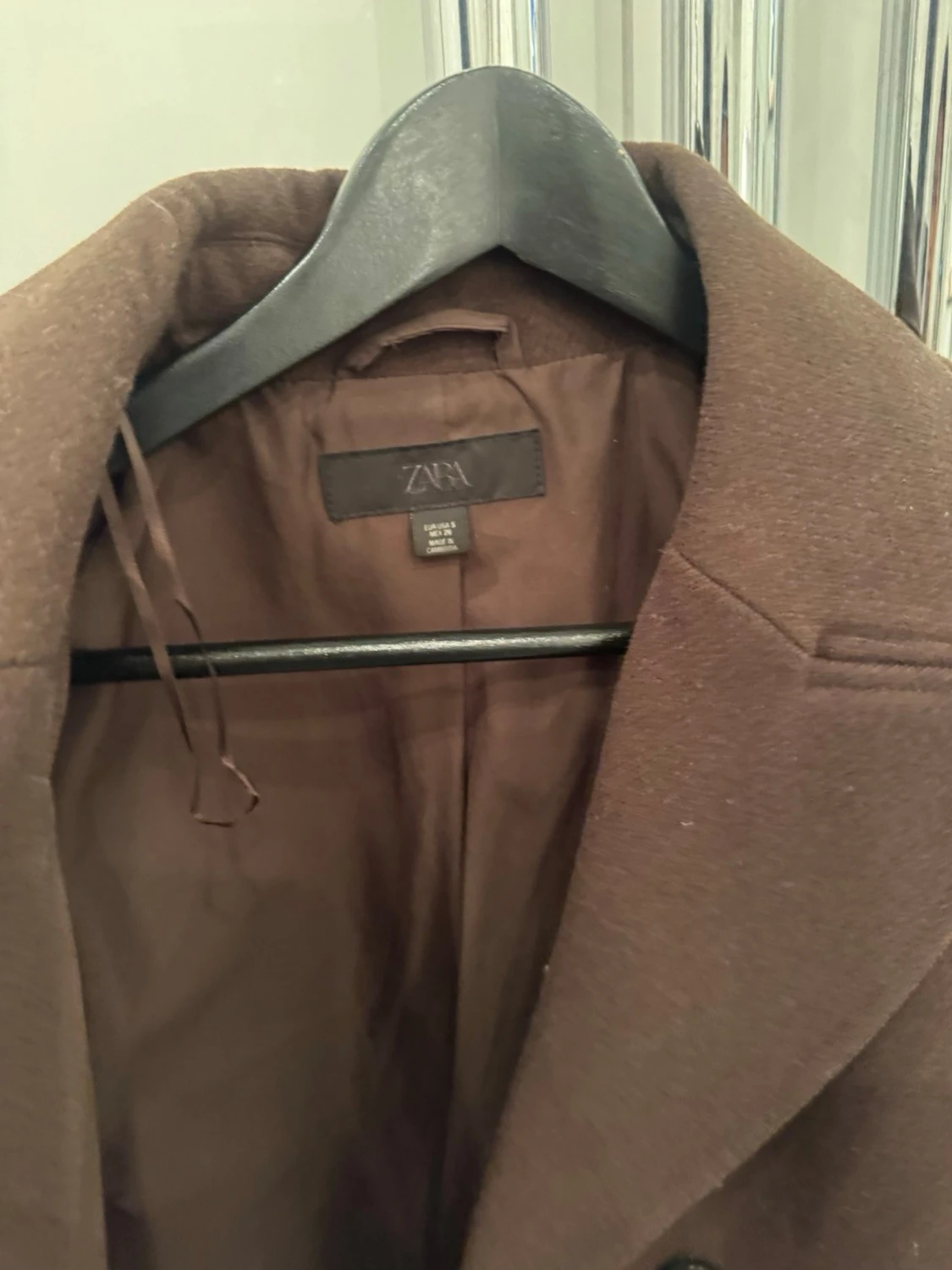 Brun kort kappa från Zara - 2