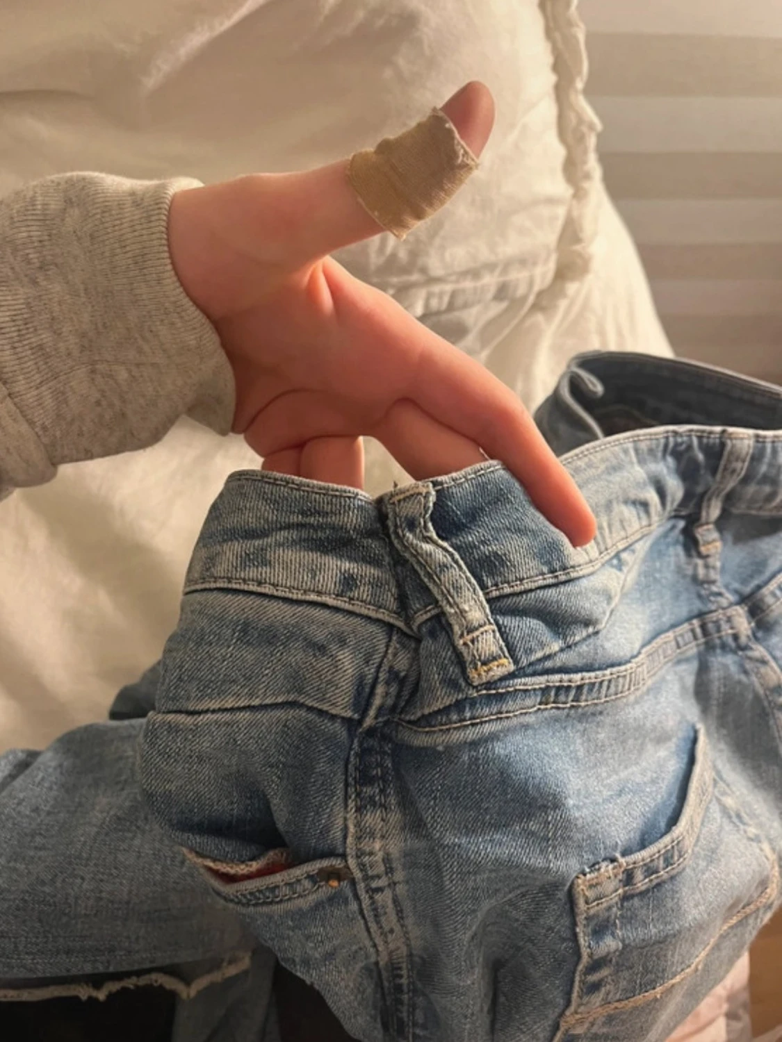 Lågmidjade jeans - 2