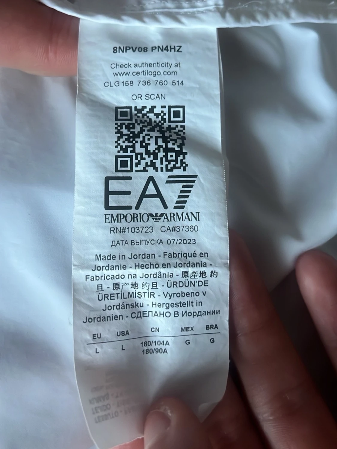 Vit jumpsuit från Emporio Armani EA7 - 1