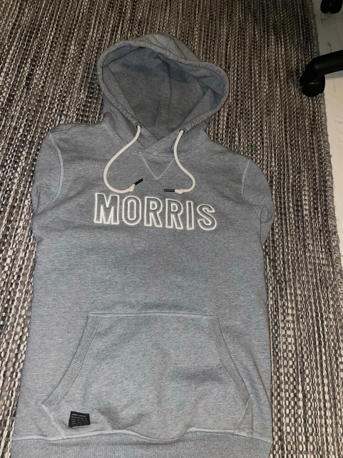 Grå hoodie från st Morris med tryck - 1