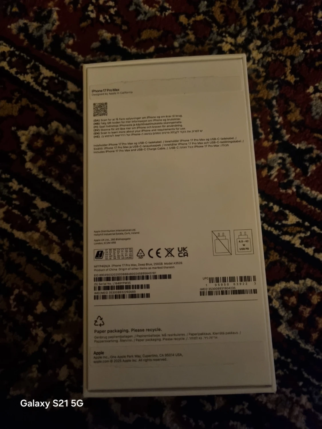 iPhone 17 pro max 256GB - 1