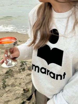 Grå sweatshirt från Isabel Marant - Säljer min fina Isabel Marant tröja, superfint skick inga direkter säljer pga att den inte kommer till användning längre 💓
