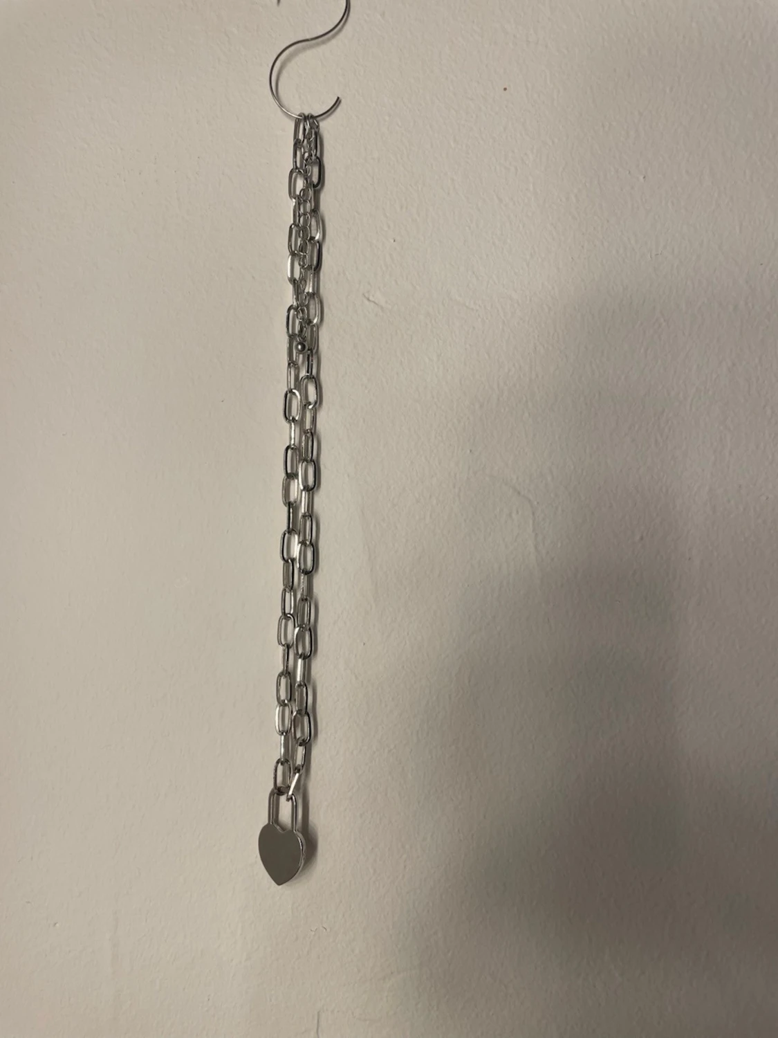 Kedje halsband med hjärthänglås - 2