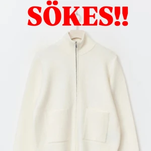 SÖKES: vit zip-kofta gina tricot - Letar efter någon som vill sälja denna koftan från gina tricot!! Storlek S/M/L 🩷🩷 