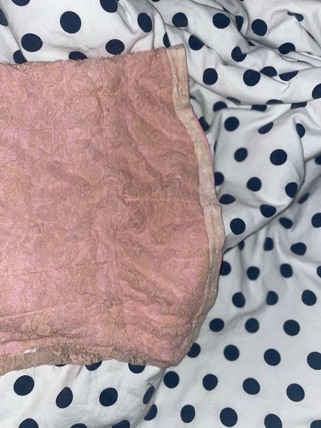 Rosa spets tube top - 1