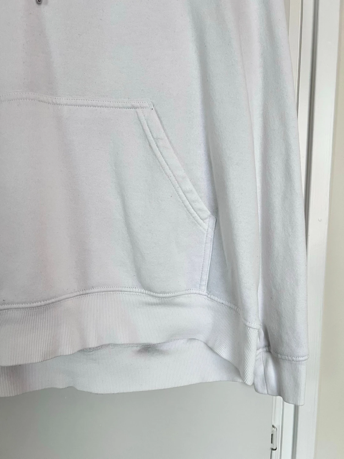 Vit hoodie från H&M, storlek S - 3