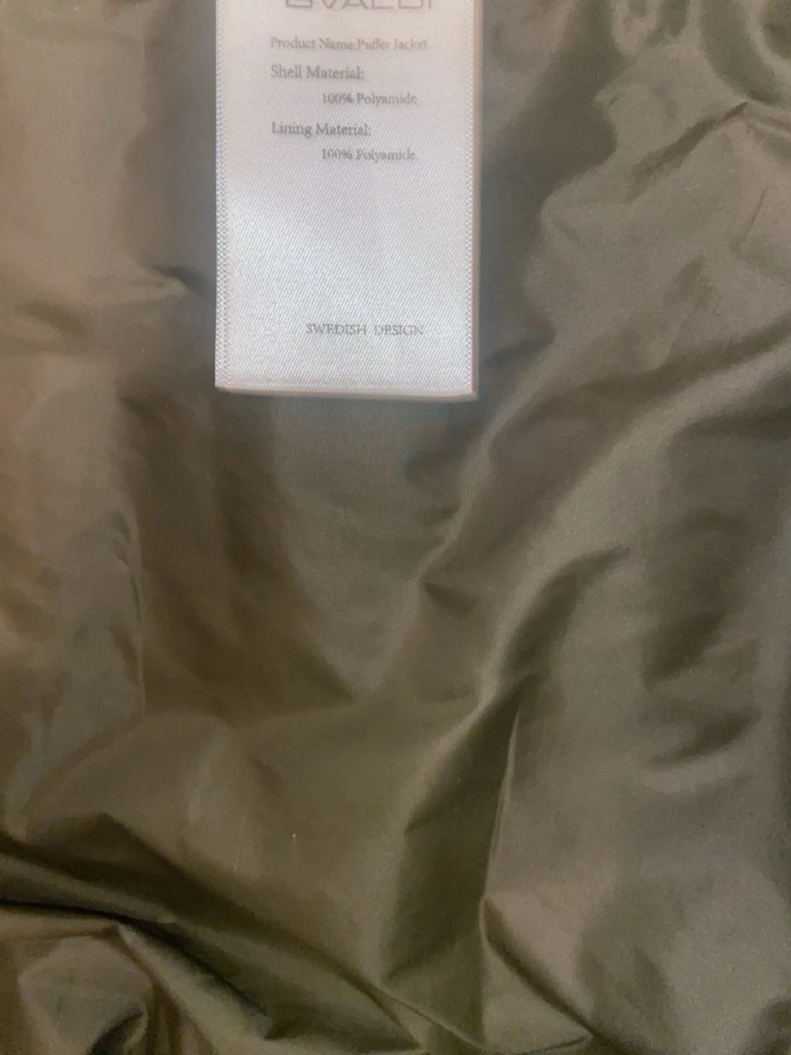 Mörkgrön dunjacka med huva - 6