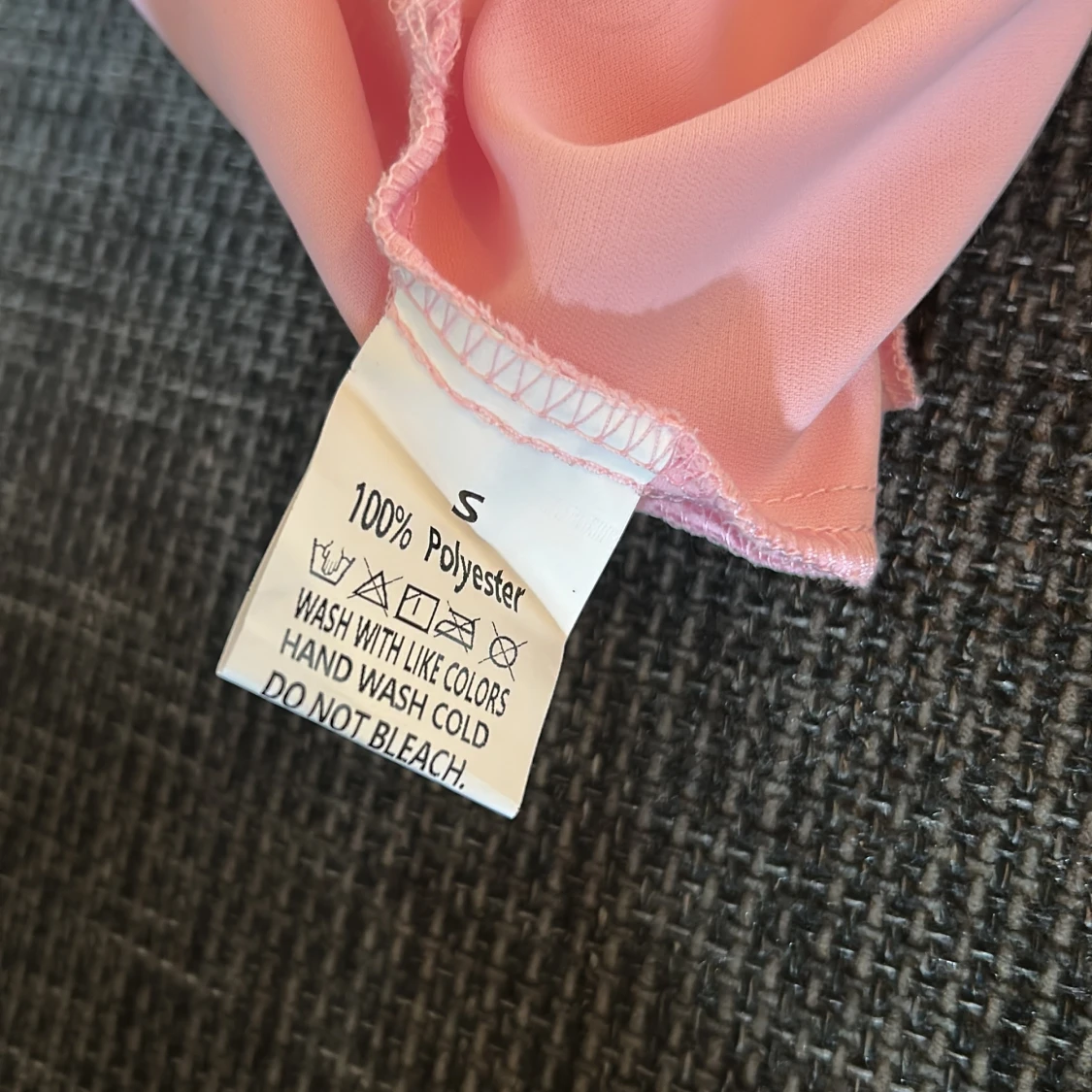 Rosa volang topp med knytband - 2