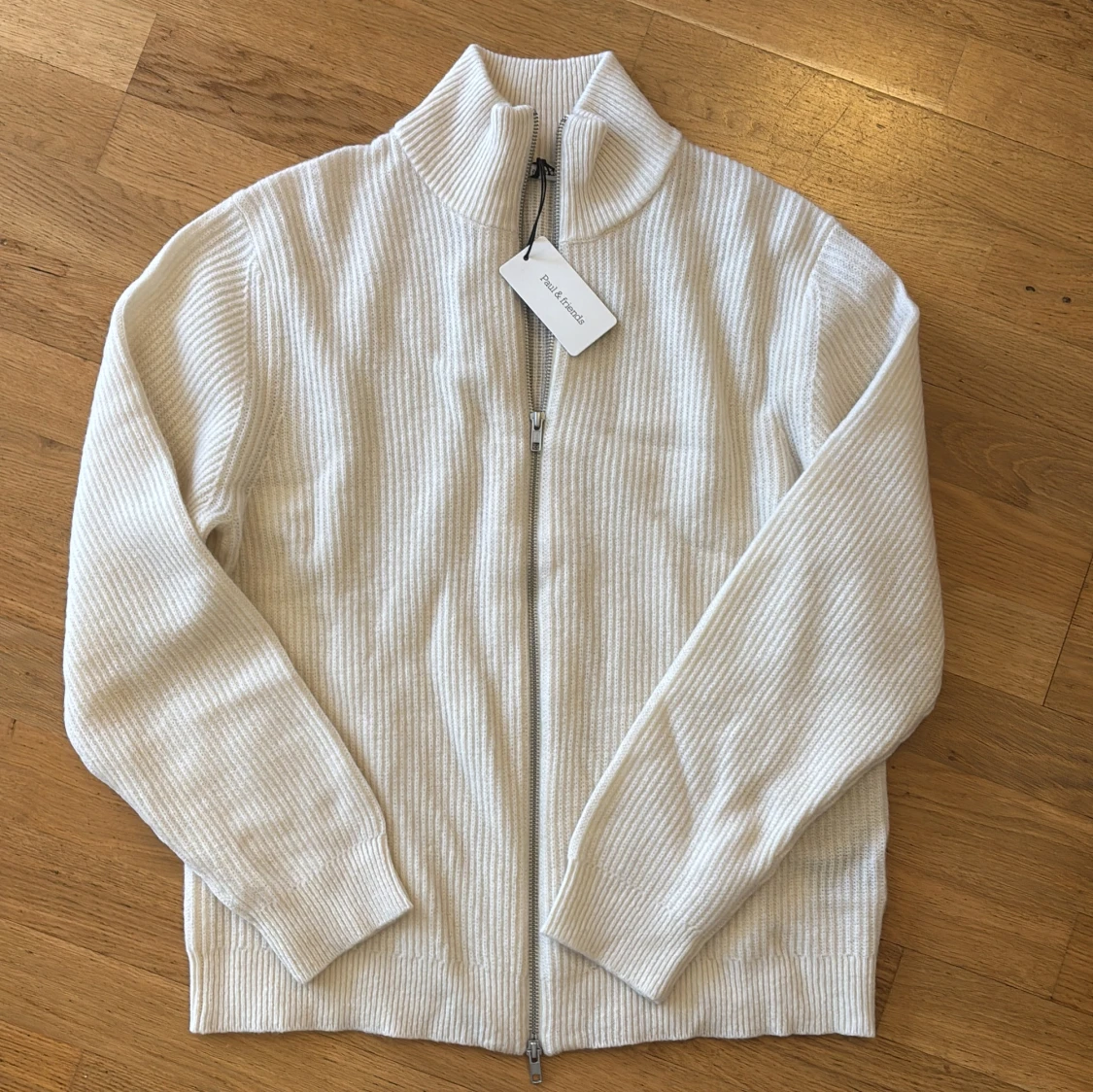 Vit ribbad tröja från Paul & Friends
