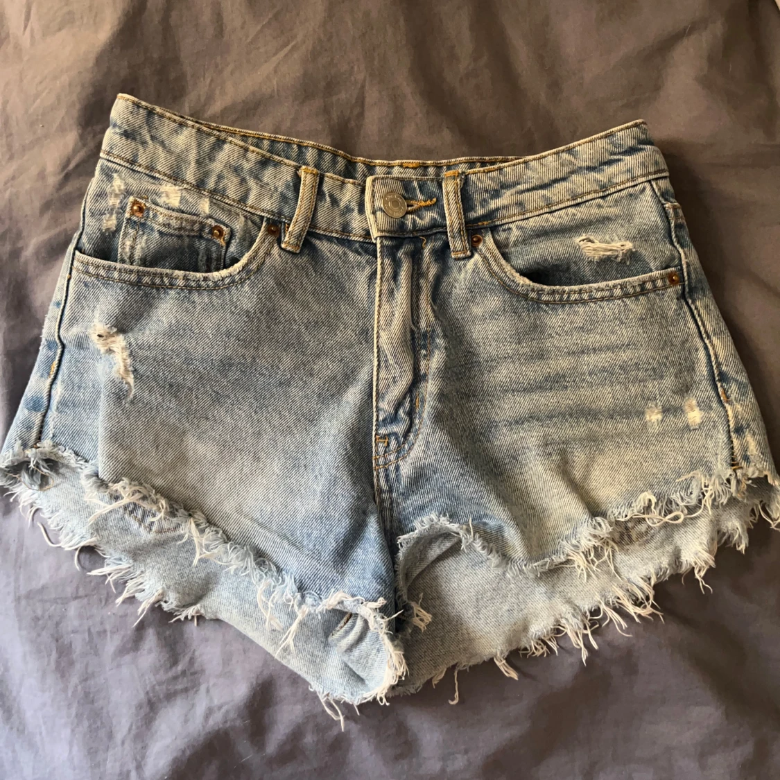 Blå jeansshorts  - 3