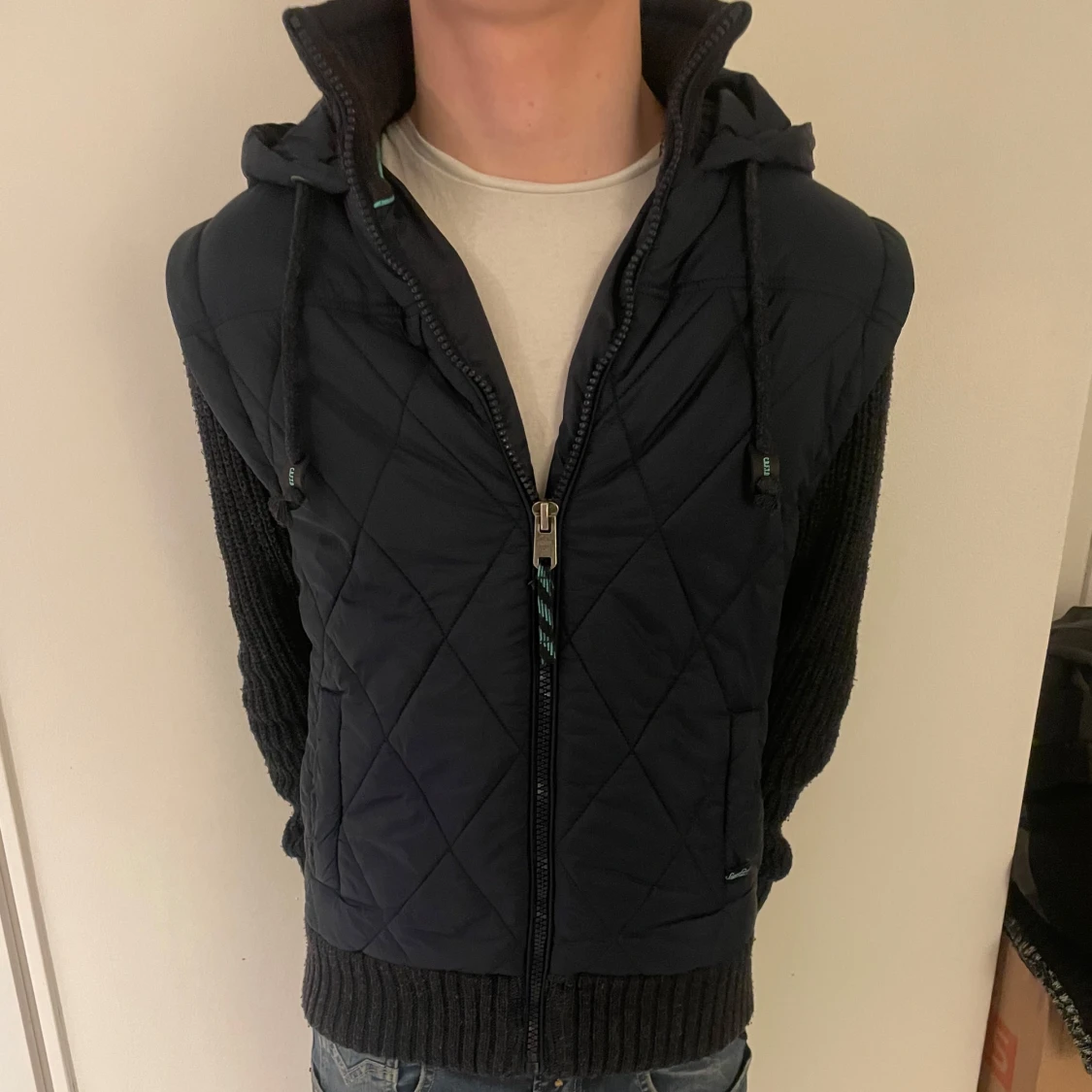 Stickad cardigan jacka - 1