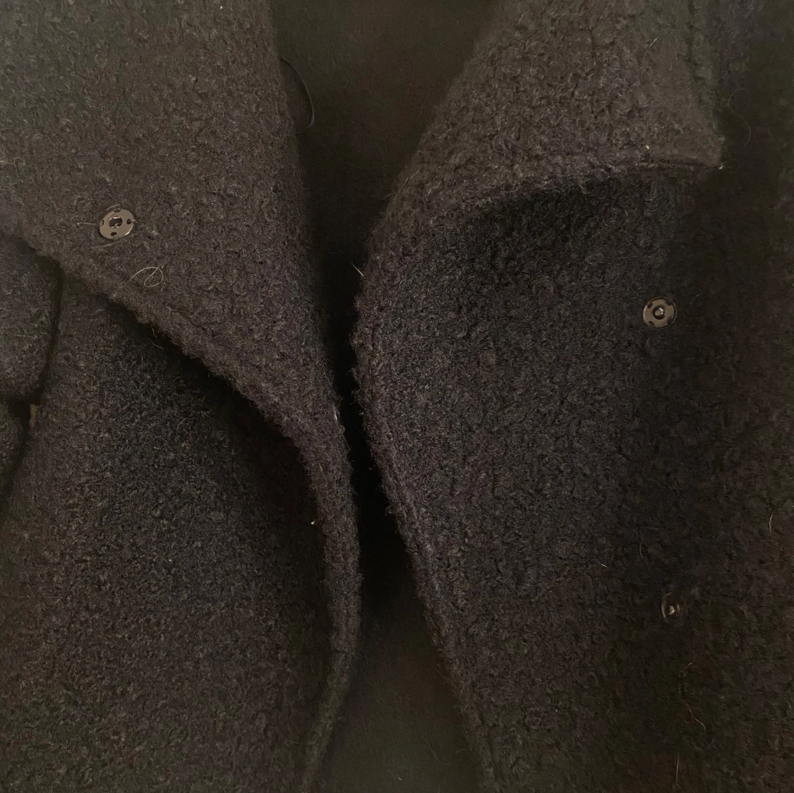 Mörkblå teddyjacka - 1