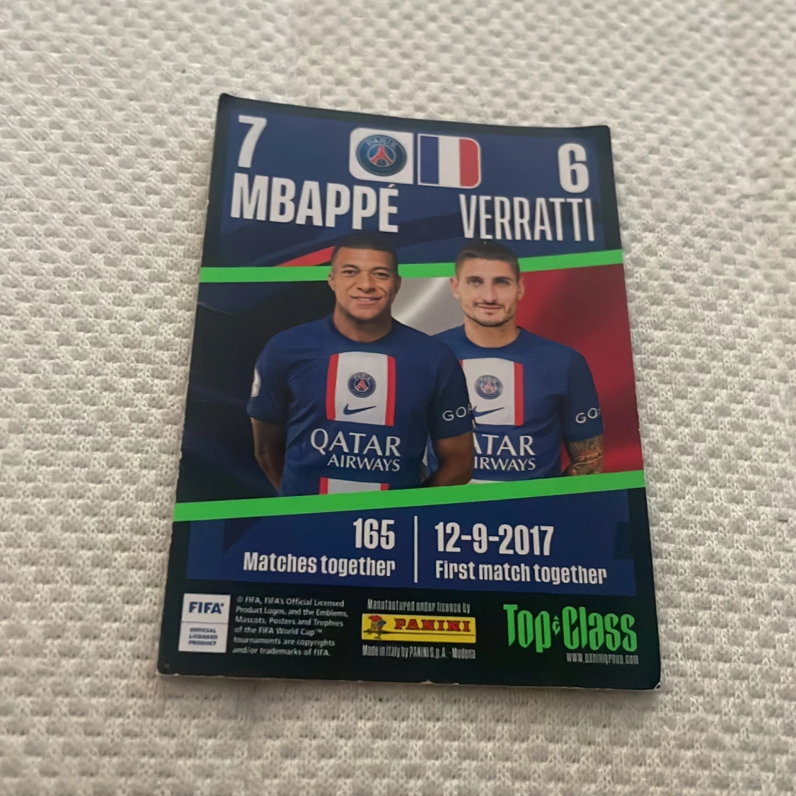 Fotbollskort från psg 