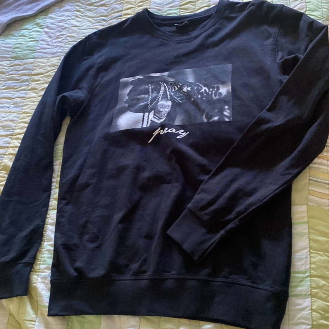 Svart sweatshirt Mister Tee M