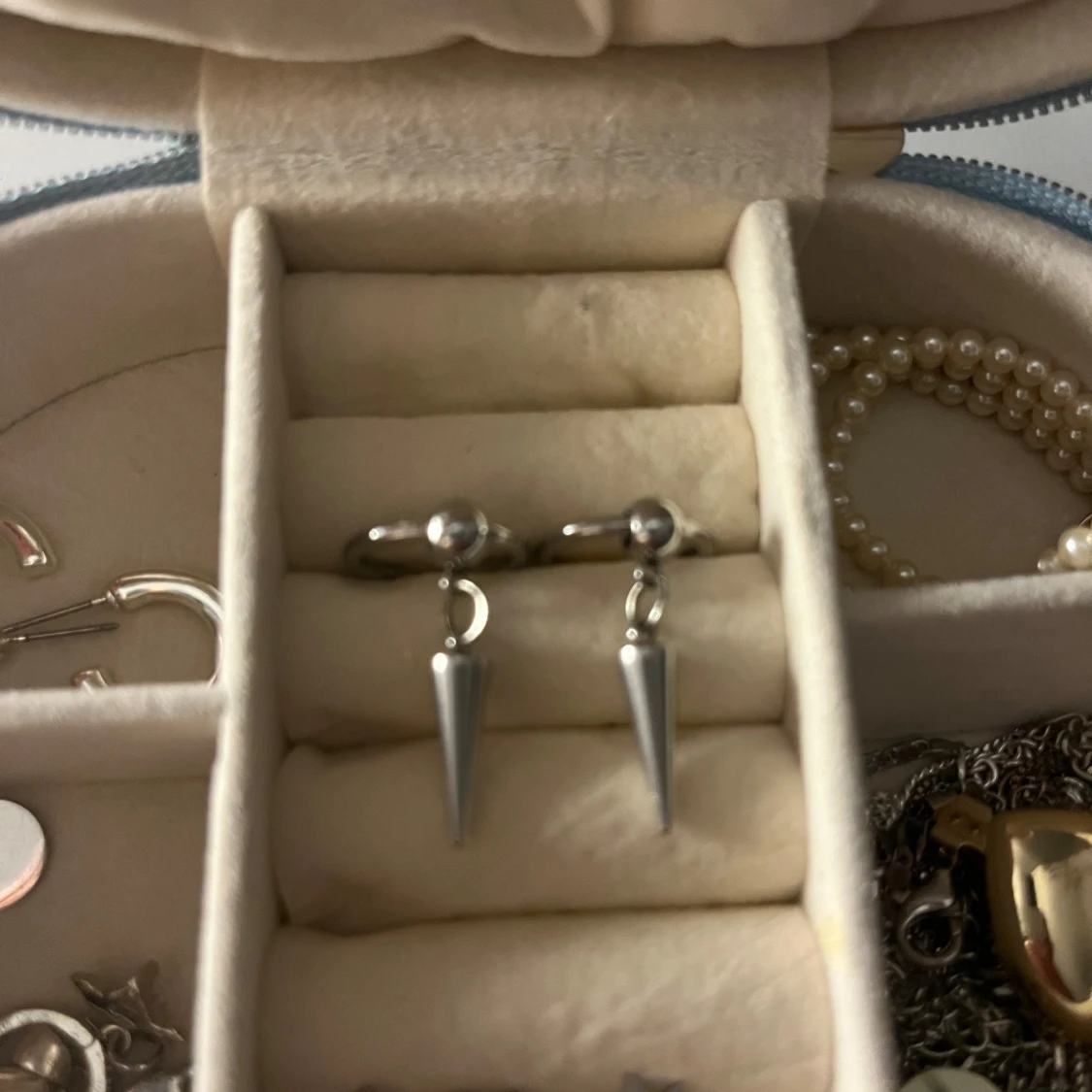 Silvirga spikörhängen  - 1